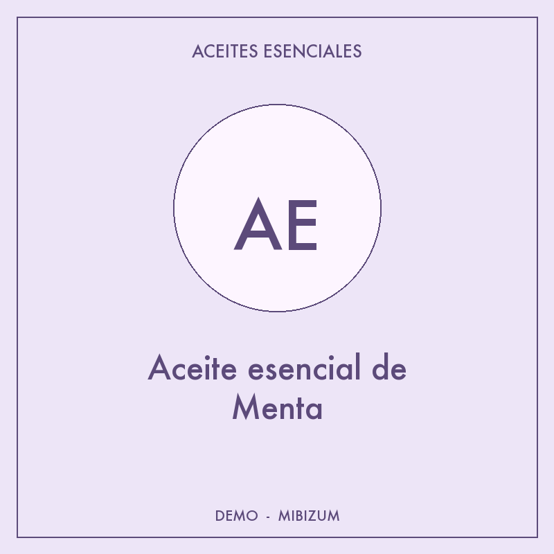 Aceite esencial de Menta