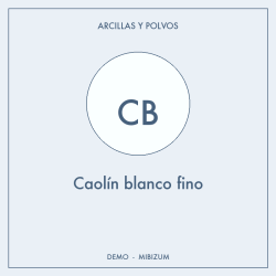 Caolín blanco fino