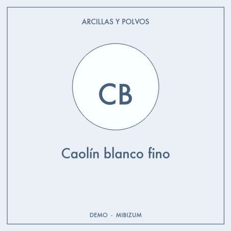 Caolín blanco fino