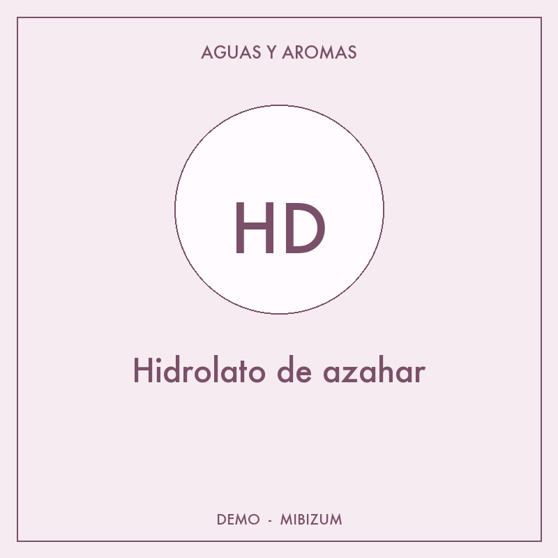 Hidrolato de azahar