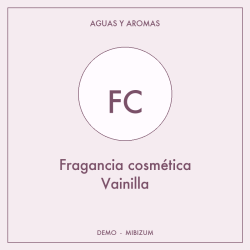 Fragancia cosmética Vainilla