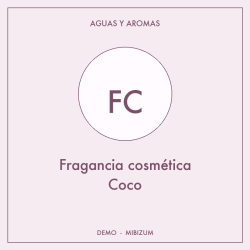 Fragancia cosmética Coco
