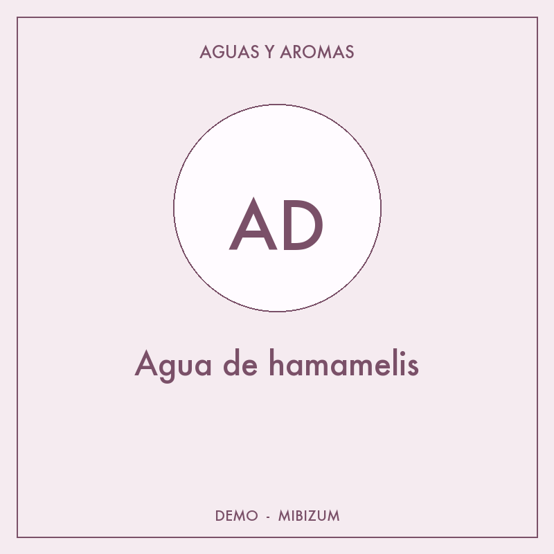 Agua de hamamelis